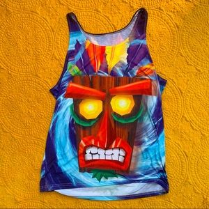 Video game crash tank top 90s vintage look Y2K size M